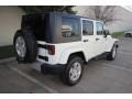 2010 Stone White Jeep Wrangler Unlimited Sahara 4x4  photo #3