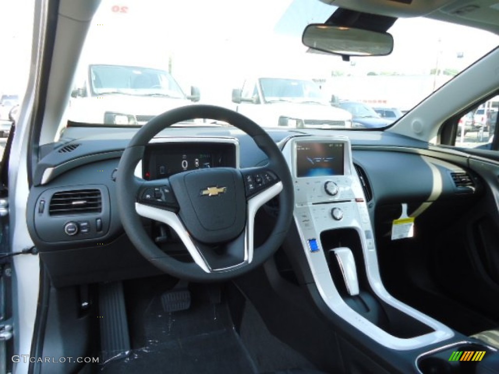2013 Chevrolet Volt Standard Volt Model Jet Black/Ceramic White Accents Dashboard Photo #68900664