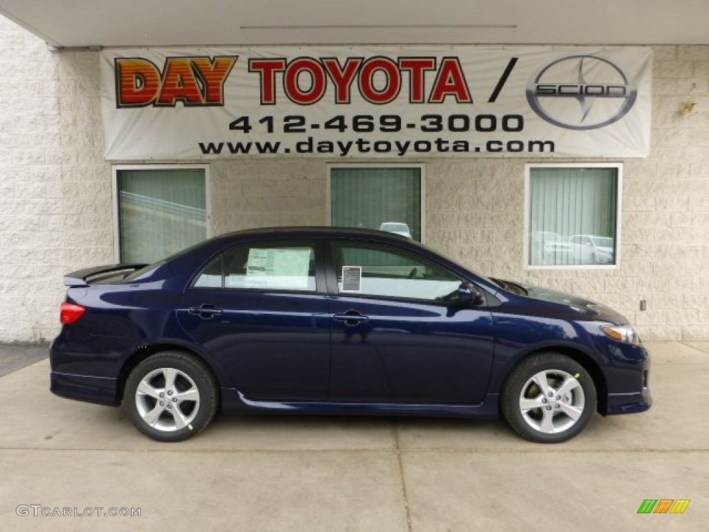 2012 Corolla S - Nautical Blue Metallic / Dark Charcoal photo #1