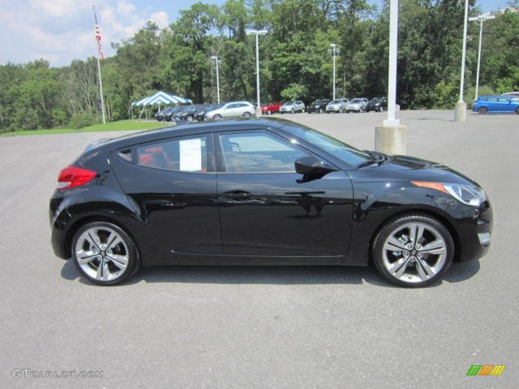 Ultra Black 2012 Hyundai Veloster Standard Veloster Model Exterior Photo #68901525