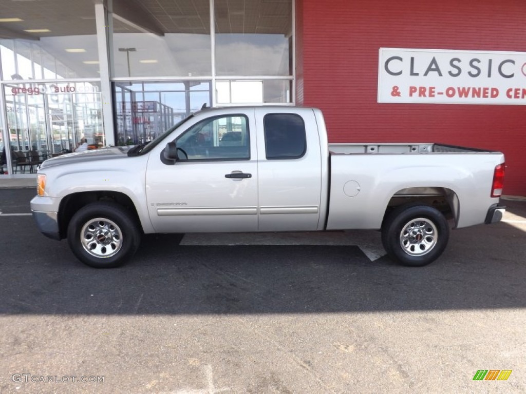 2008 Sierra 1500 Extended Cab - Silver Birch Metallic / Dark Titanium photo #2