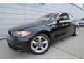 2009 Jet Black BMW 1 Series 128i Coupe  photo #1