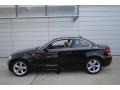 2009 Jet Black BMW 1 Series 128i Coupe  photo #3