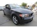 2009 Jet Black BMW 1 Series 128i Coupe  photo #7