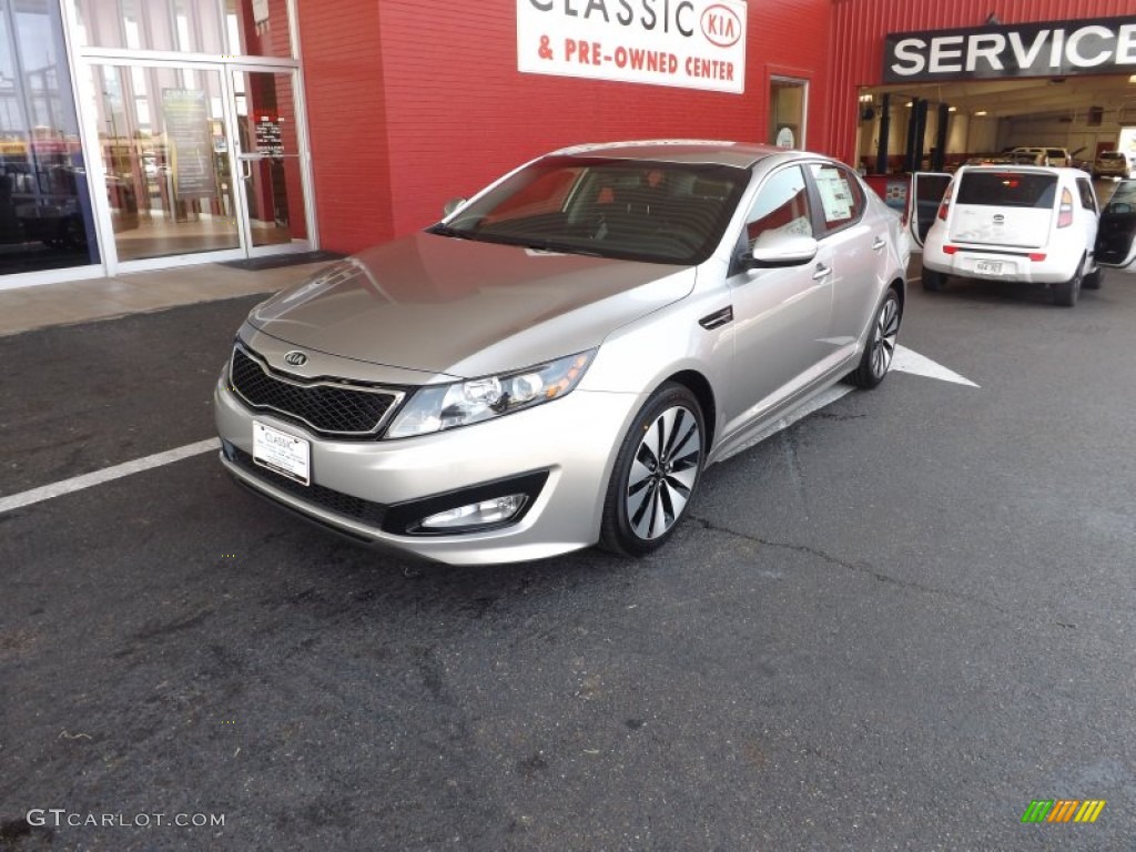 2013 Optima SX - Bright Silver Metallic / Black photo #1