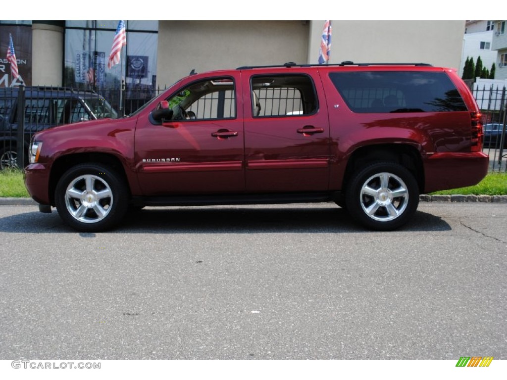 Red Jewel Tintcoat 2010 Chevrolet Suburban LT 4x4 Exterior Photo #68904756