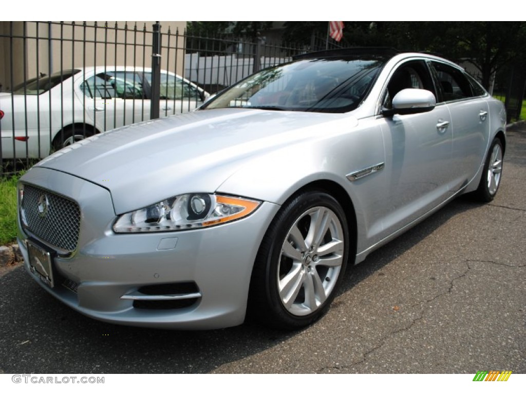 Liquid Silver Metallic 2011 Jaguar XJ XJL Exterior Photo #68905470
