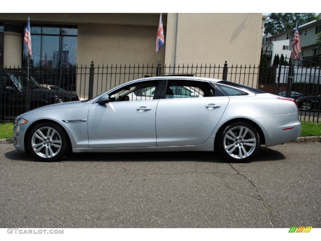 Liquid Silver Metallic 2011 Jaguar XJ XJL Exterior Photo #68905485