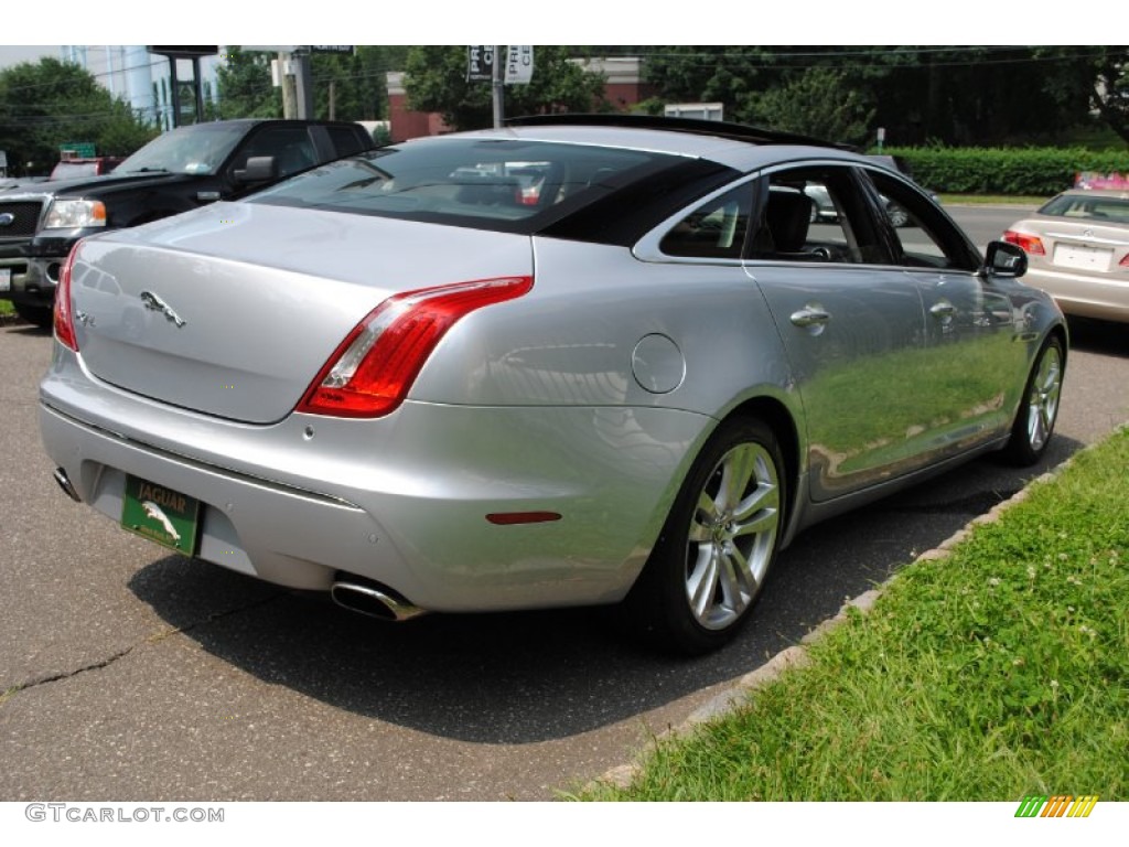 2011 XJ XJL - Liquid Silver Metallic / Jet Black/Ivory photo #6