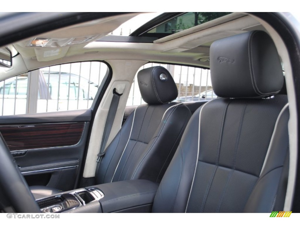 2011 XJ XJL - Liquid Silver Metallic / Jet Black/Ivory photo #15