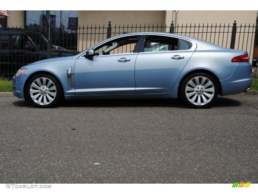 Frost Blue Metallic 2009 Jaguar XF Premium Luxury Exterior Photo #68905704