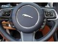 London Tan/Jet Black 2011 Jaguar XJ XJL Supercharged Steering Wheel