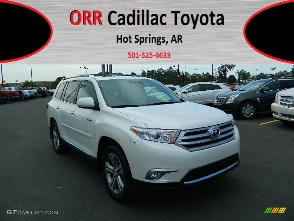 2011 Highlander Limited 4WD - Blizzard White Pearl / Sand Beige photo #1