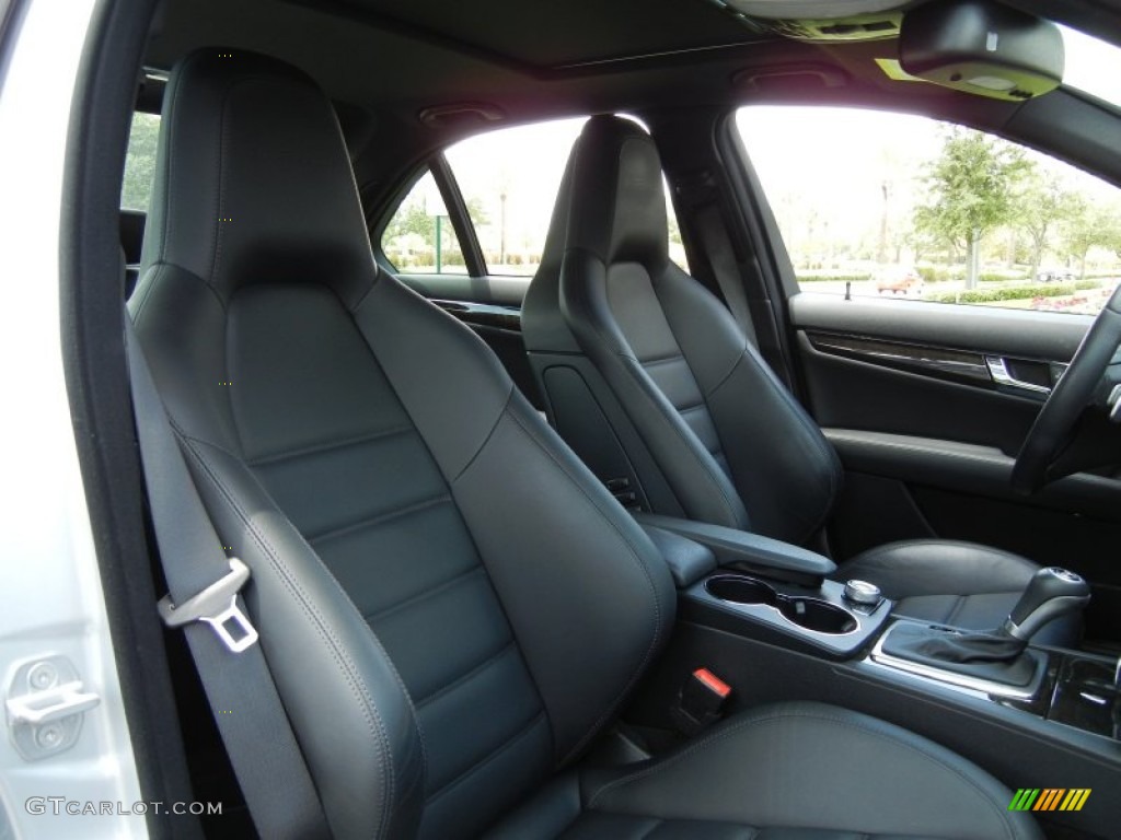 Black Interior 2010 Mercedes-Benz C 63 AMG Photo #68908890