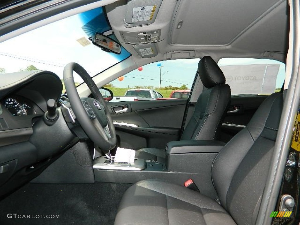 2012 Camry SE V6 - Attitude Black Metallic / Black photo #11