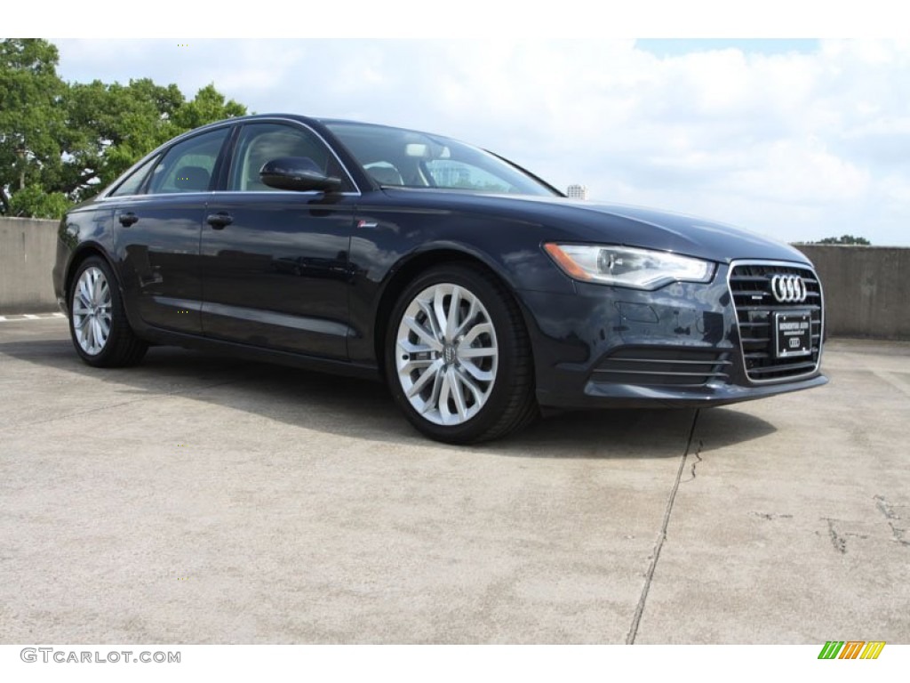 2013 A6 3.0T quattro Sedan - Moonlight Blue Metallic / Velvet Beige photo #1