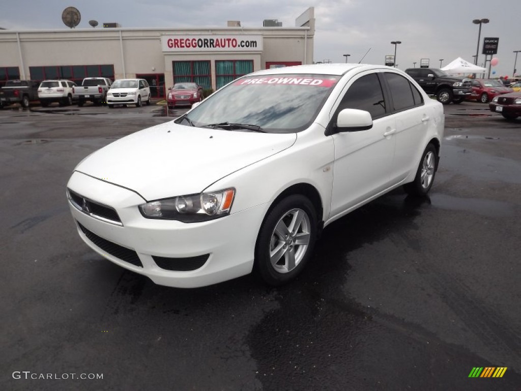 Wicked White Satin Mitsubishi Lancer