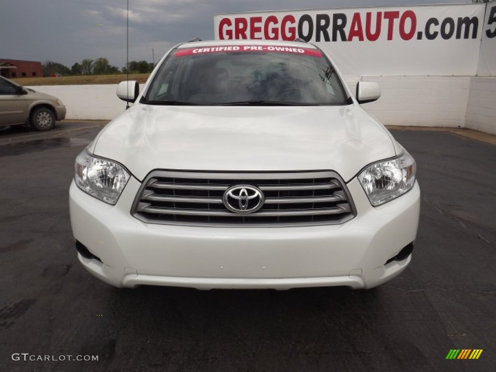 2010 Highlander  - Blizzard White Pearl / Sand Beige photo #2