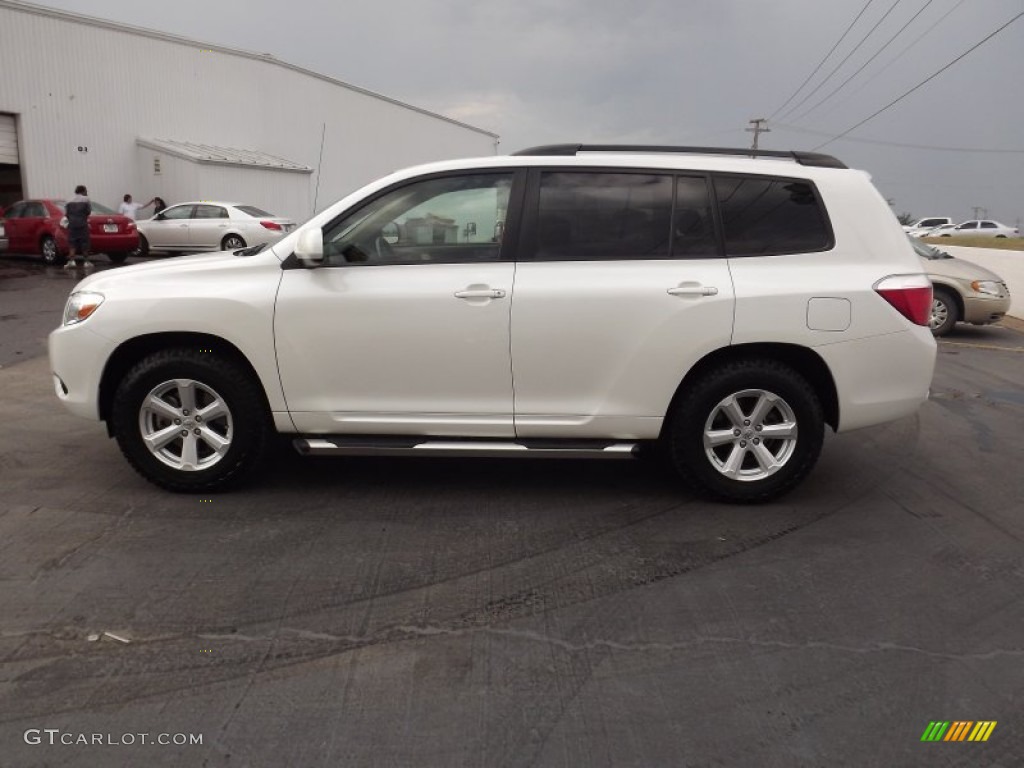 2010 Highlander  - Blizzard White Pearl / Sand Beige photo #4