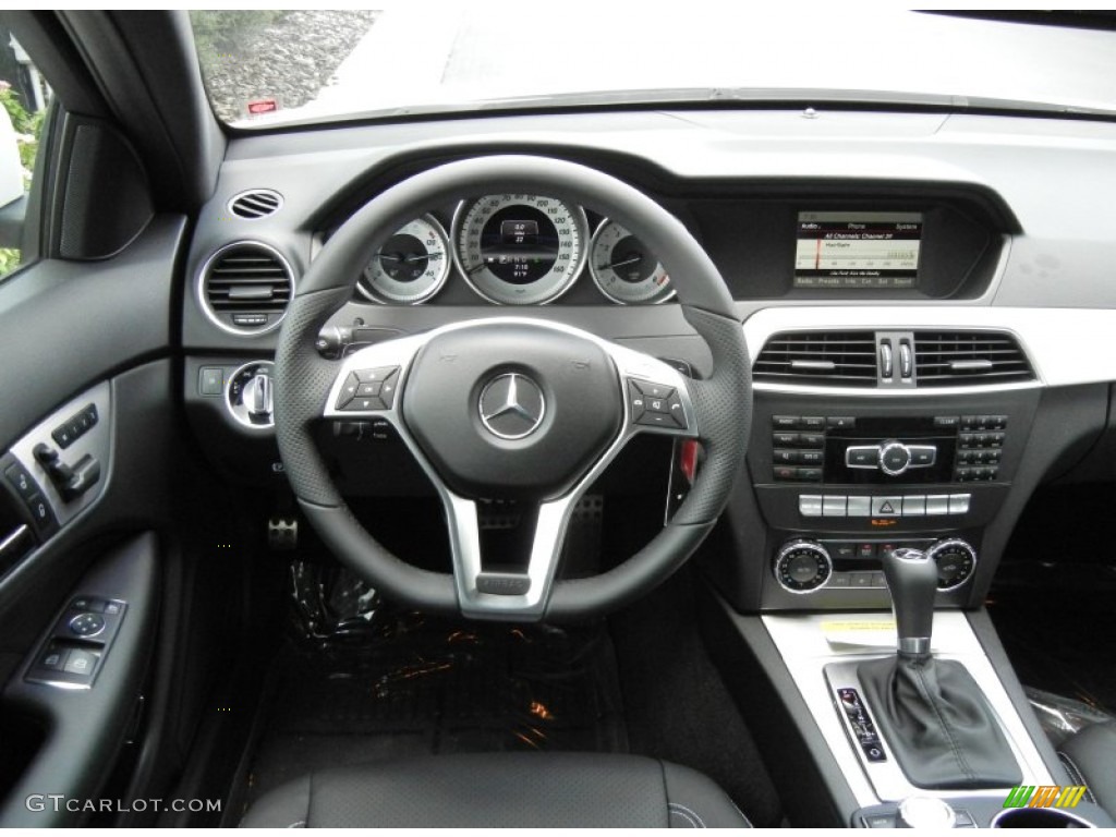 2013 Mercedes-Benz C 250 Coupe Black Dashboard Photo #68909763