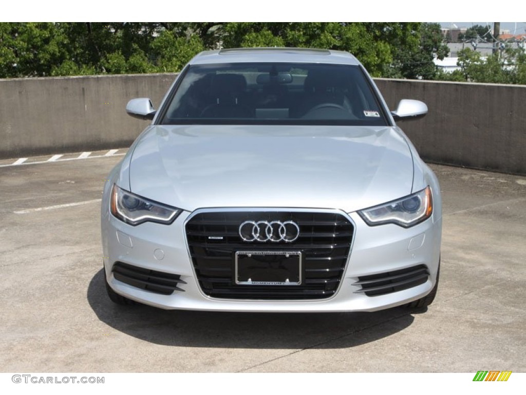 2013 A6 2.0T quattro Sedan - Ice Silver Metallic / Black photo #2