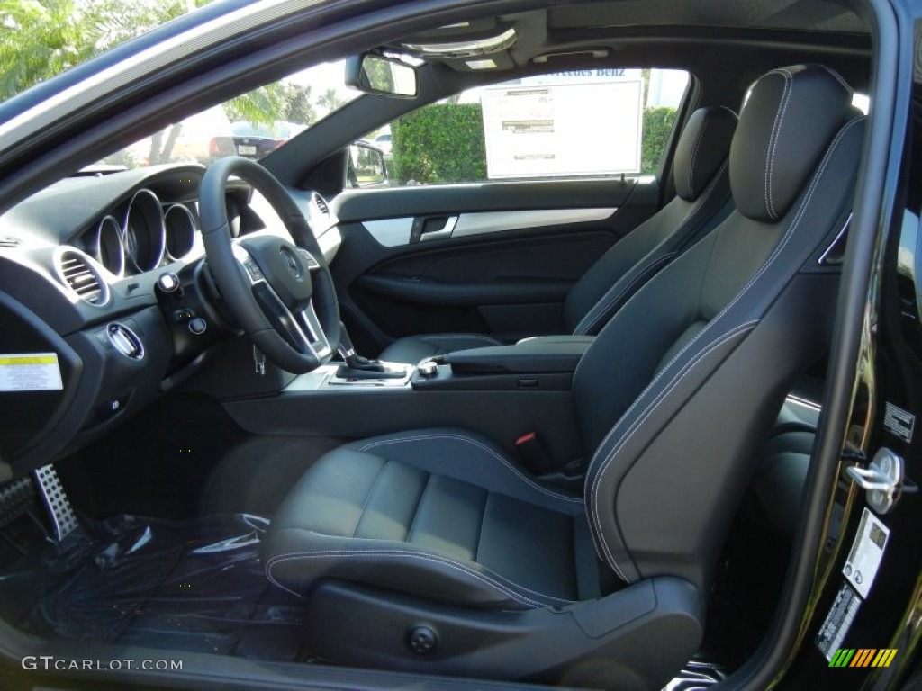 Black Interior 2013 Mercedes-Benz C 250 Coupe Photo #68909854