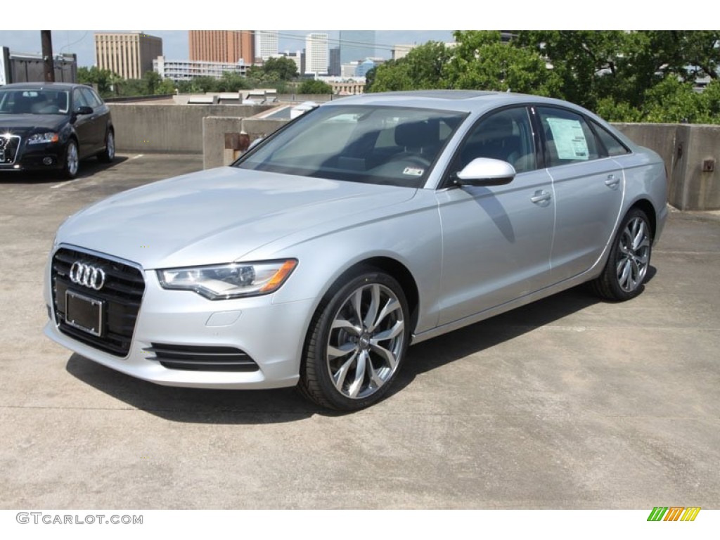 2013 A6 2.0T quattro Sedan - Ice Silver Metallic / Black photo #3