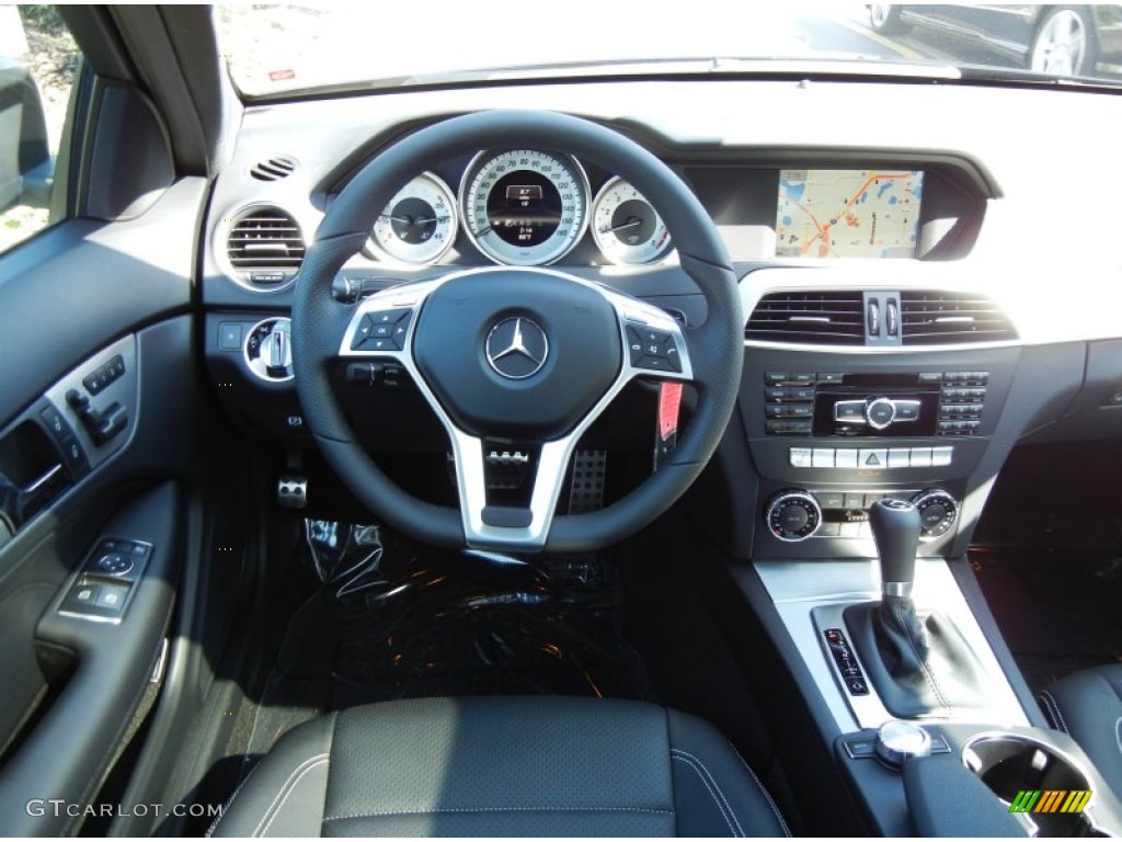 2013 Mercedes-Benz C 250 Coupe Black Dashboard Photo #68909880