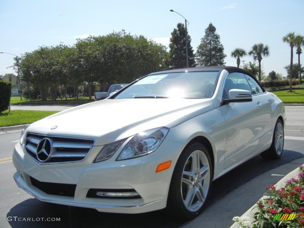 Diamond White Metallic 2013 Mercedes-Benz E 350 Cabriolet Exterior Photo #68909946