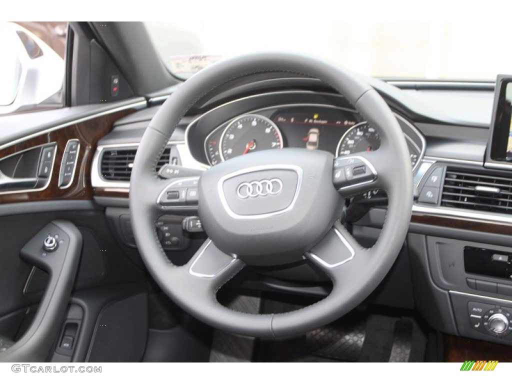 2013 A6 2.0T quattro Sedan - Ice Silver Metallic / Black photo #16
