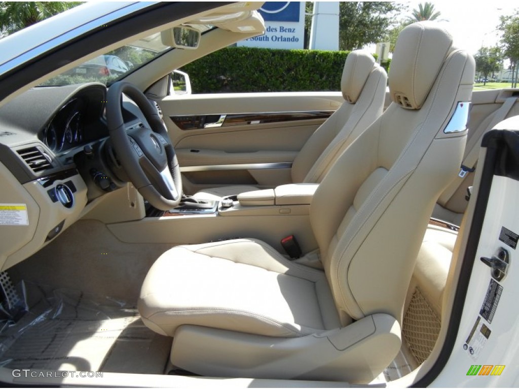 Almond/Mocha Interior 2013 Mercedes-Benz E 350 Cabriolet Photo #68909979