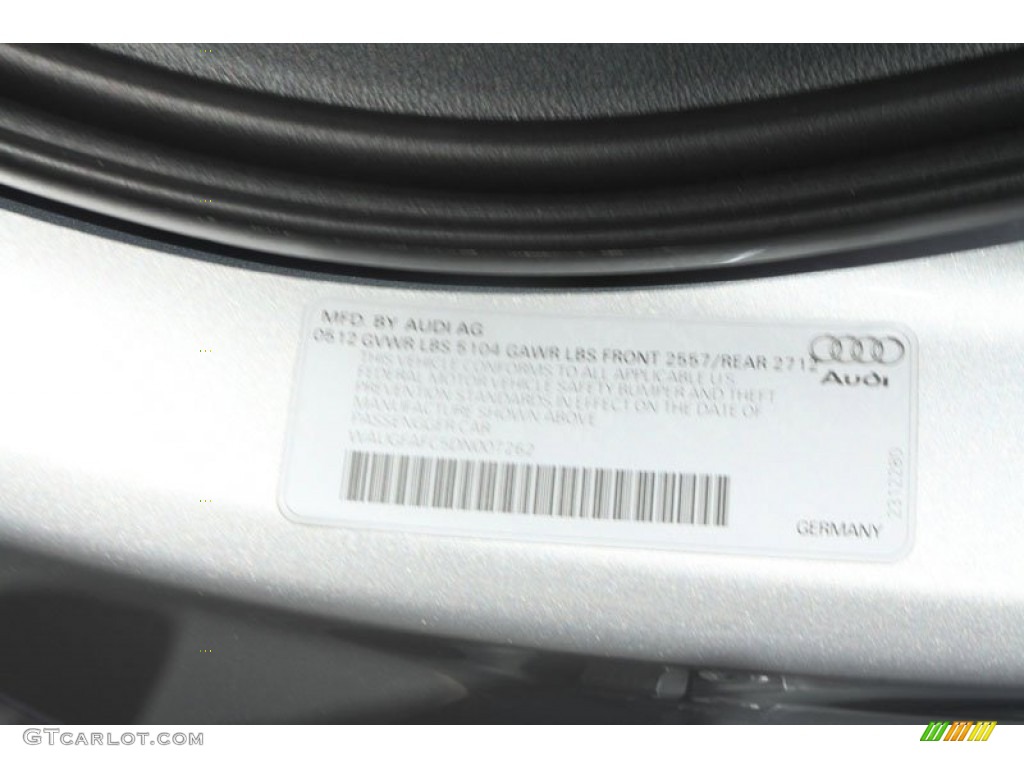 2013 A6 2.0T quattro Sedan - Ice Silver Metallic / Black photo #30