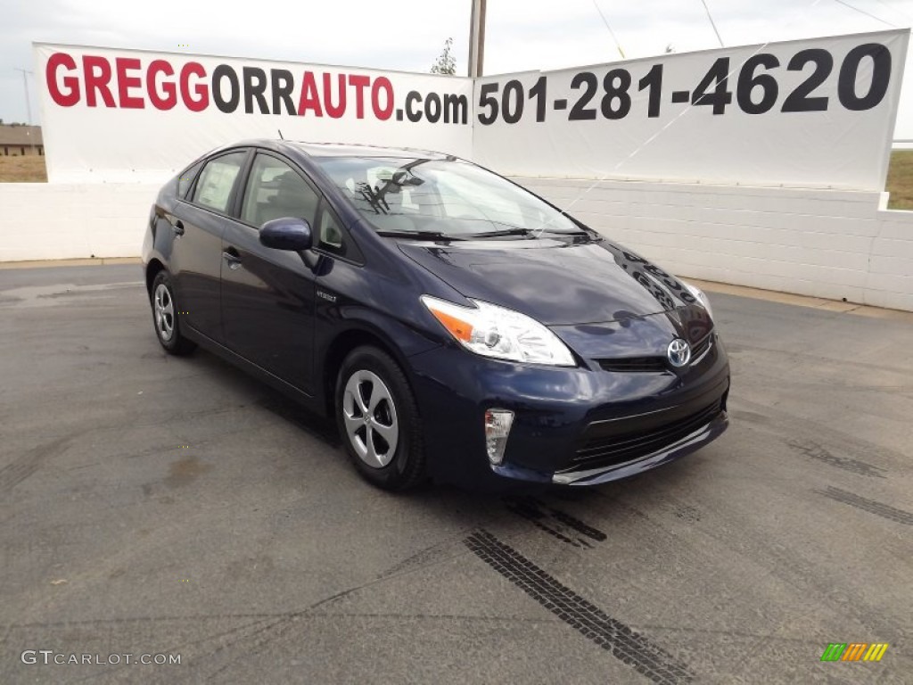 2012 Prius 3rd Gen Four Hybrid - Nautical Blue Metallic / Misty Gray photo #1