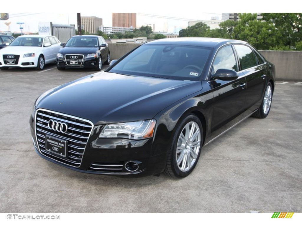 Havanna Black Metallic 2013 Audi A8 L 3.0T quattro Exterior Photo #68910114