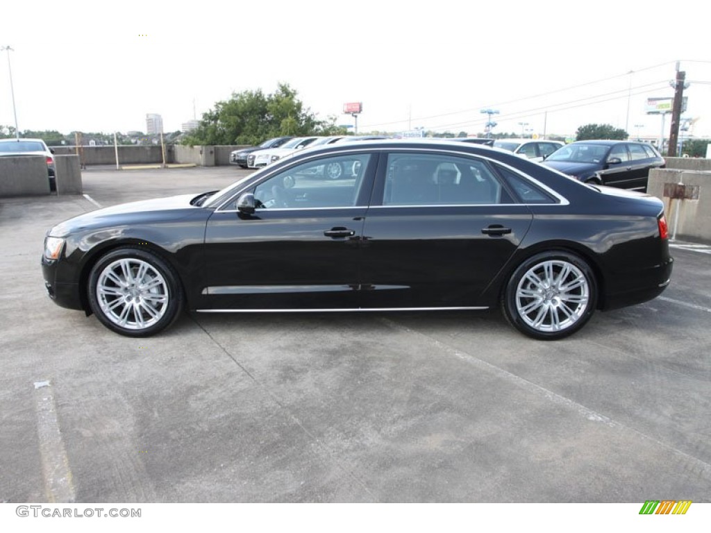Havanna Black Metallic 2013 Audi A8 L 3.0T quattro Exterior Photo #68910132