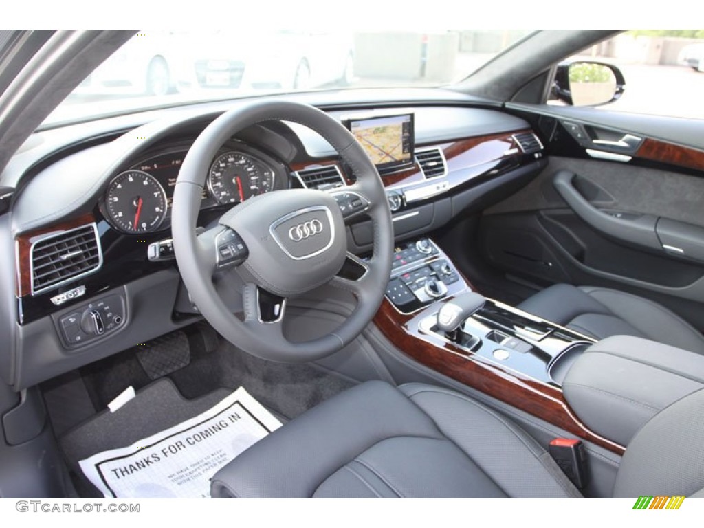 Black Interior 2013 Audi A8 L 3.0T quattro Photo #68910180