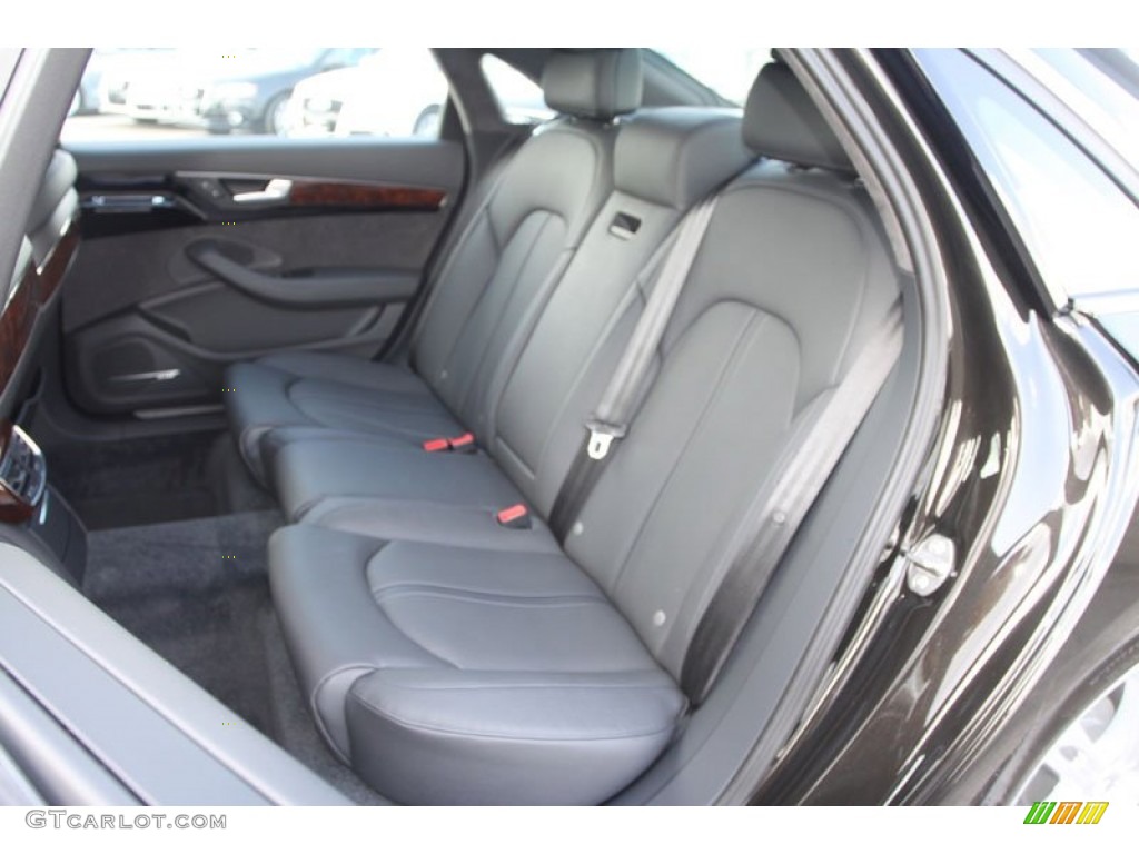 Black Interior 2013 Audi A8 L 3.0T quattro Photo #68910273