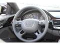 Black 2013 Audi A8 L 3.0T quattro Steering Wheel