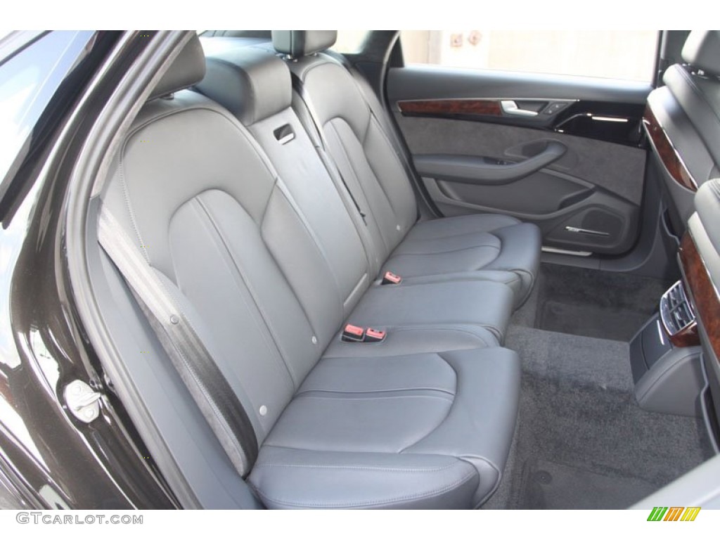 Black Interior 2013 Audi A8 L 3.0T quattro Photo #68910327