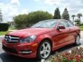 Mars Red 2012 Mercedes-Benz C 250 Coupe Exterior