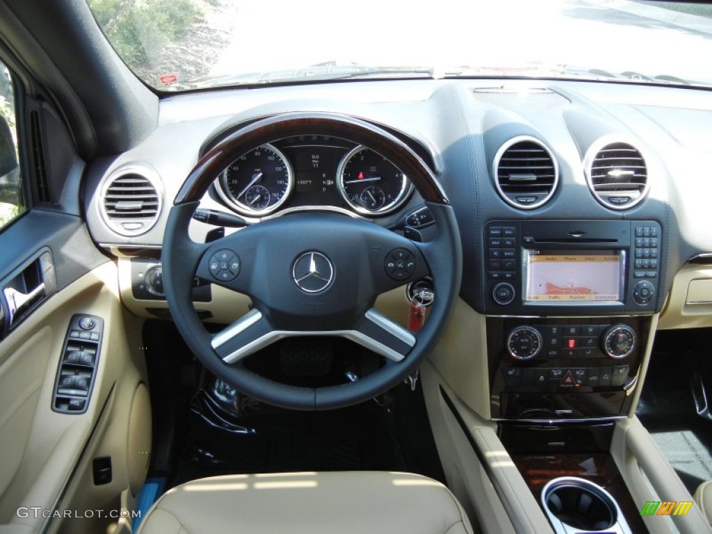 2012 Mercedes-Benz GL 350 BlueTEC 4Matic Cashmere Dashboard Photo #68910687