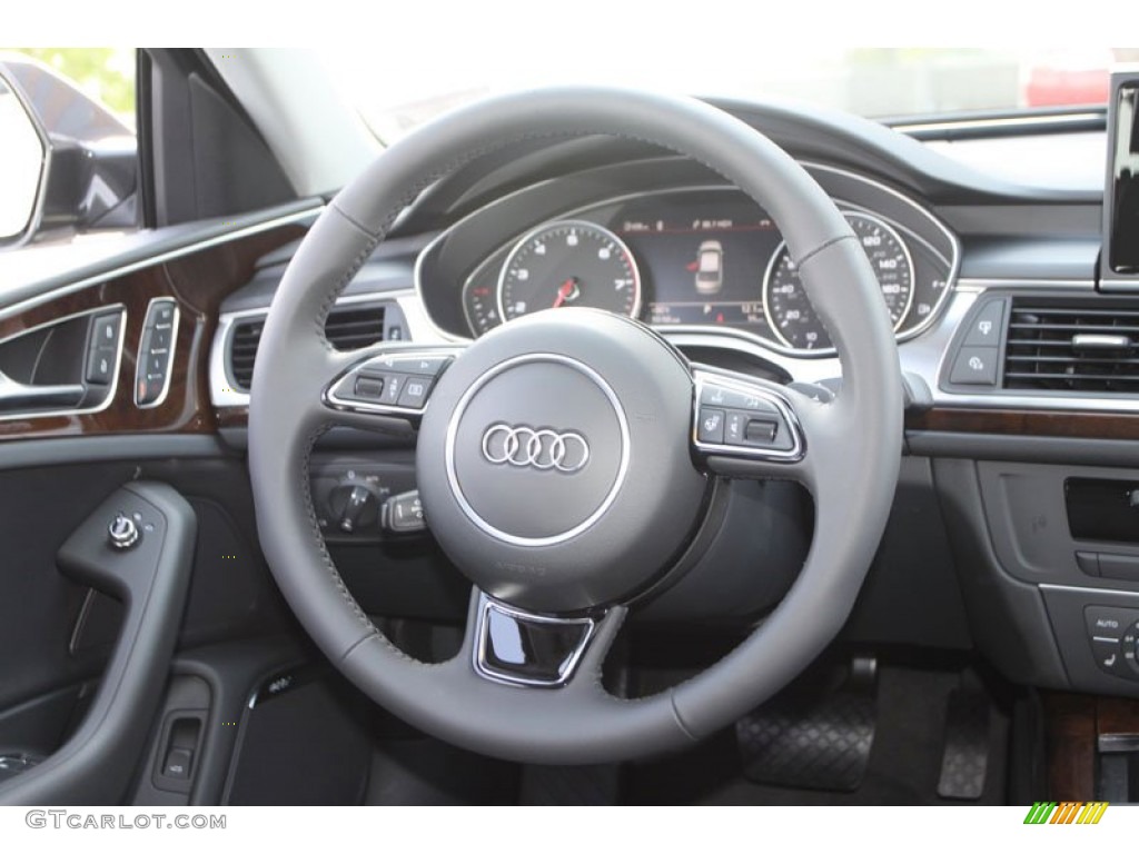 2013 A6 2.0T quattro Sedan - Oolong Gray Metallic / Black photo #16