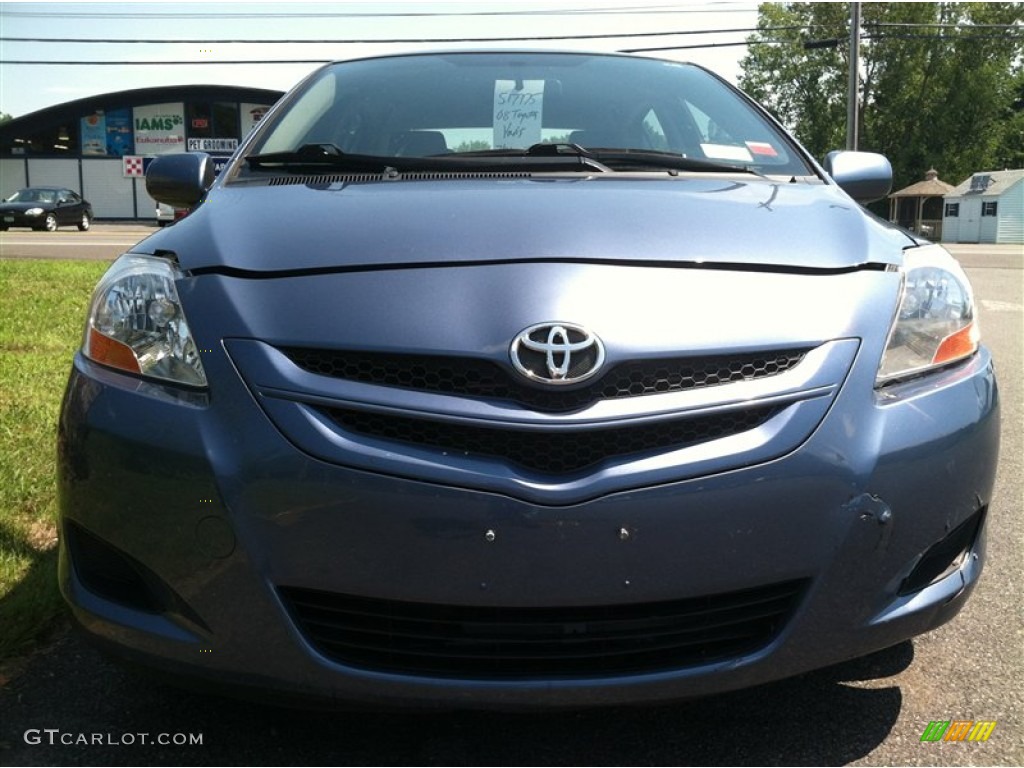 2008 Yaris Sedan - Pacific Blue Metallic / Dark Charcoal photo #5