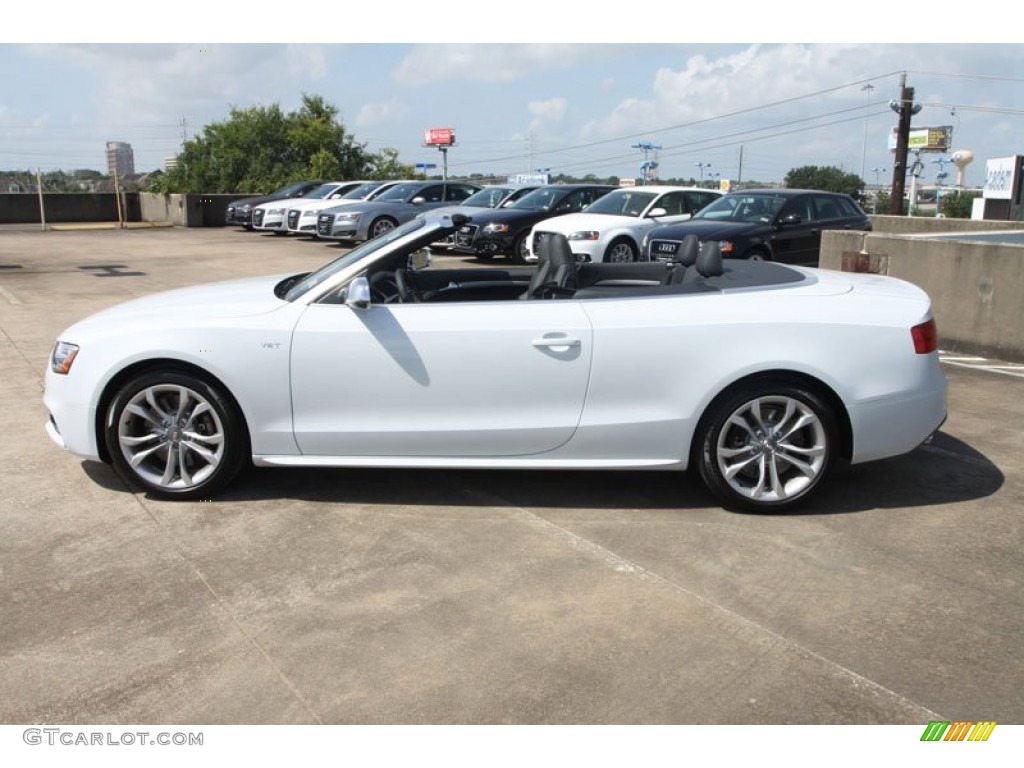 Glacier White Metallic 2013 Audi S5 3.0 TFSI quattro Convertible Exterior Photo #68911182