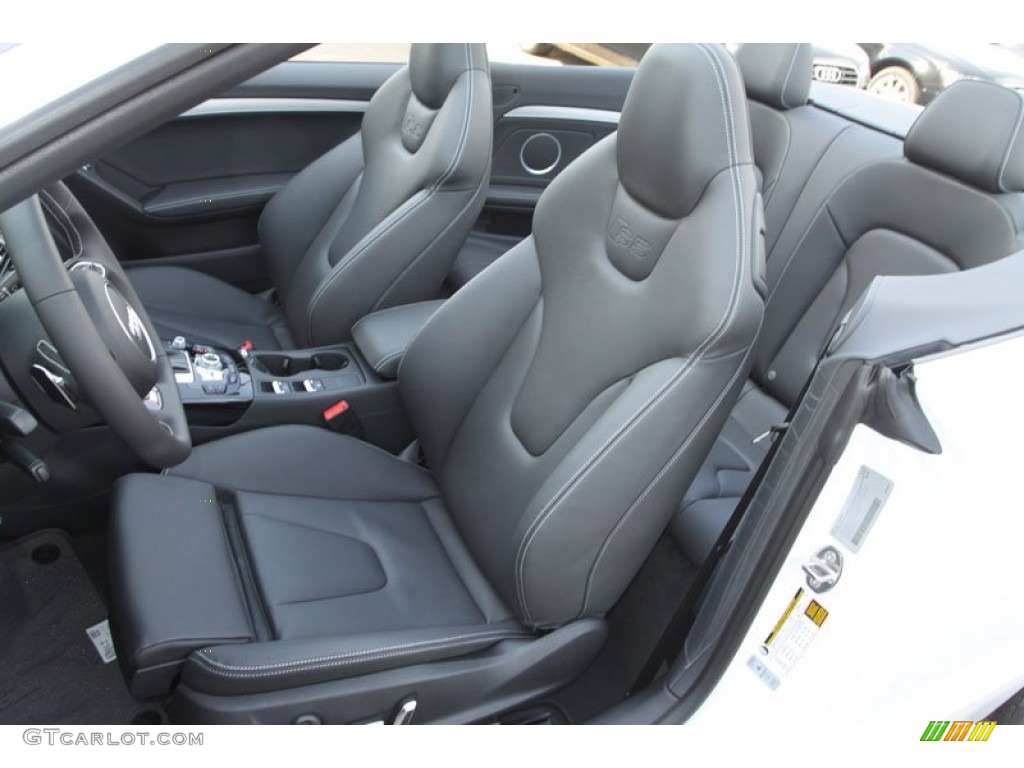 Black Interior 2013 Audi S5 3.0 TFSI quattro Convertible Photo #68911254