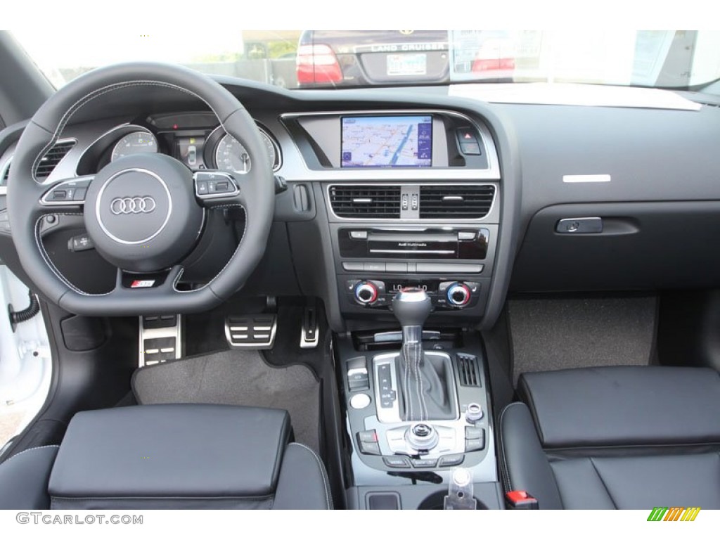 2013 Audi S5 3.0 TFSI quattro Convertible Black Dashboard Photo #68911278