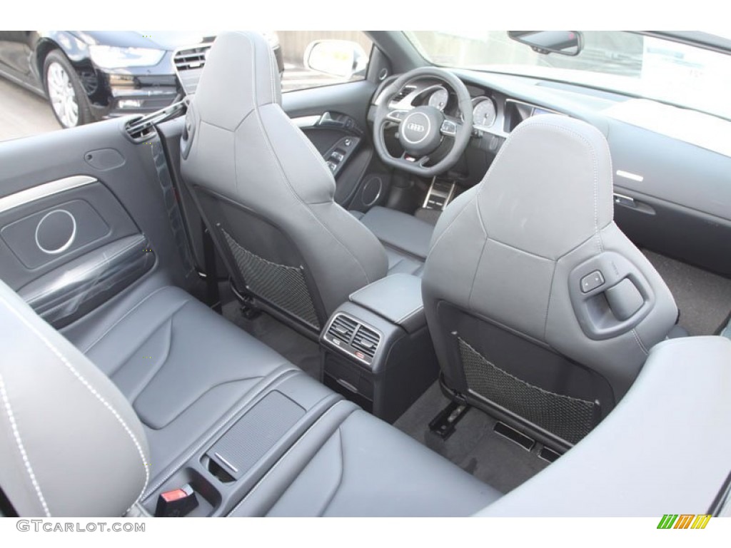 Black Interior 2013 Audi S5 3.0 TFSI quattro Convertible Photo #68911326