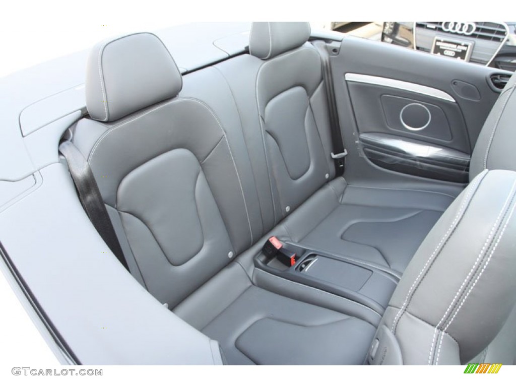 2013 Audi S5 3.0 TFSI quattro Convertible Rear Seat Photo #68911335