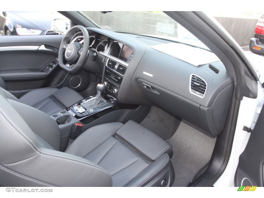 2013 Audi S5 3.0 TFSI quattro Convertible Black Dashboard Photo #68911344