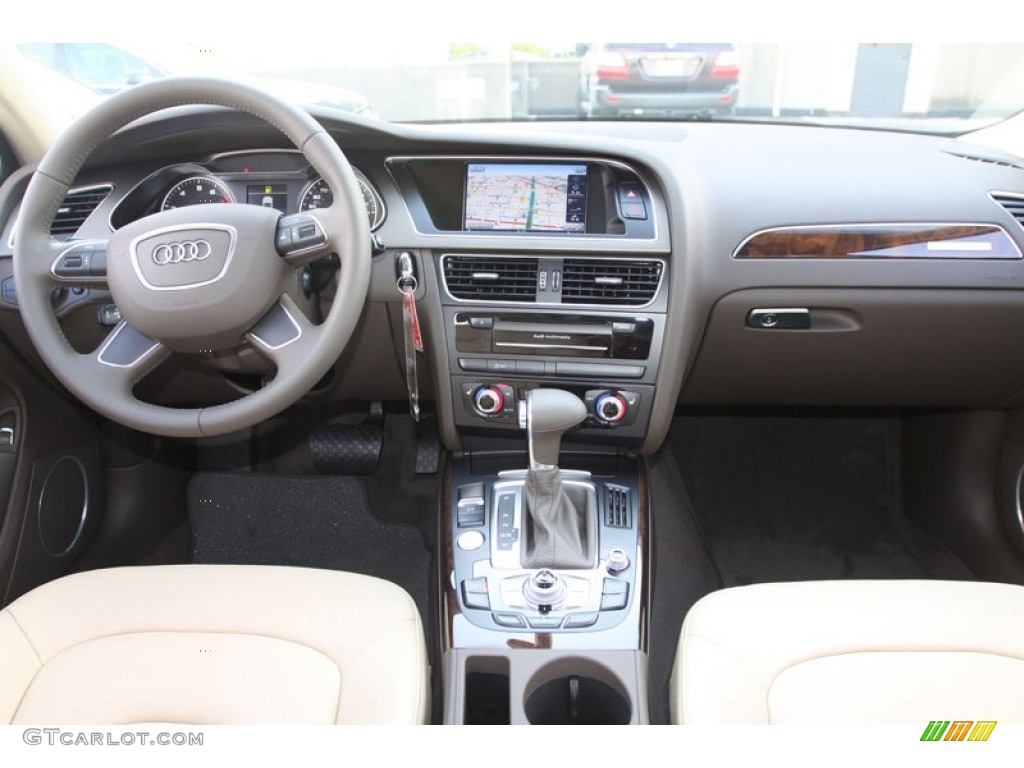 2013 Audi Allroad 2.0T quattro Avant Velvet Beige/Moor Brown Dashboard Photo #68911521